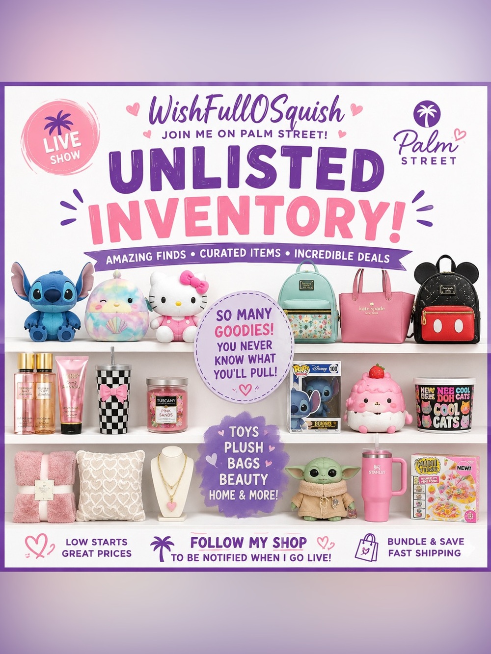 LIVE SHOW SOON! New Inventory, Random Pulls, tons of Squishmallows! Join now! - Picture 2 of 7